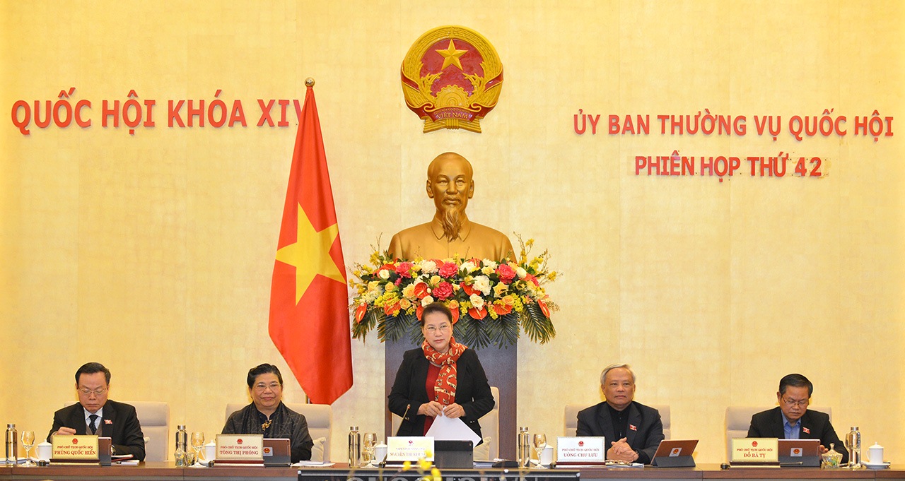 Khai mạc Phiên họp thứ 42 của Ủy ban Thường vụ Quốc hội